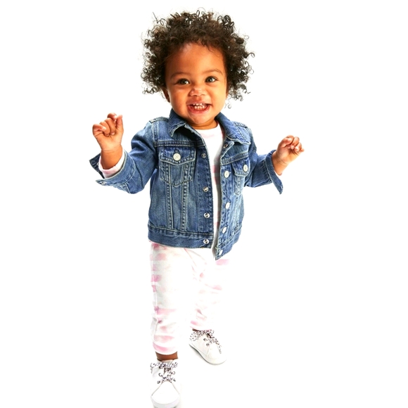 Baby Gap 100% Organic Cotton Icon Denim Jacket - Picture 1 of 11